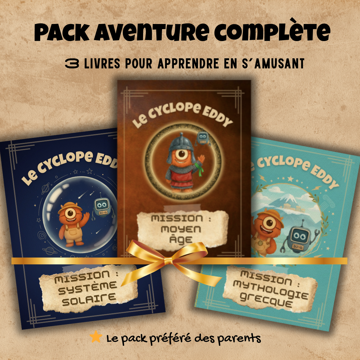 Pack Aventure Complète : 3 livres (6-12 ans)