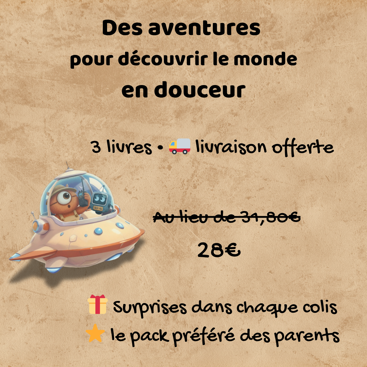 Pack aventure complète : 3 livres (3-5 ans)
